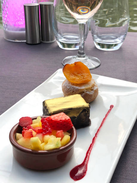 istock Tasting plate composed of 3 desserts 1193270645