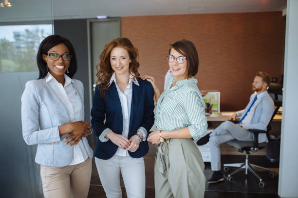 istock Portrait of three female colleagues at work 1193273055