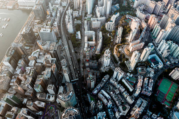 istock Hong Kong City Drone view 1193273708