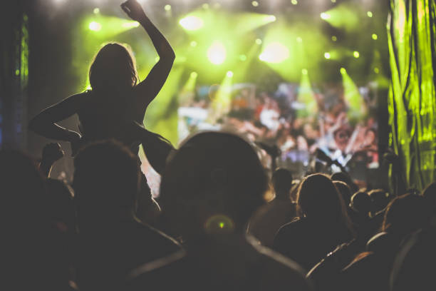 istock Audience cheering at the rock concert 1193274674