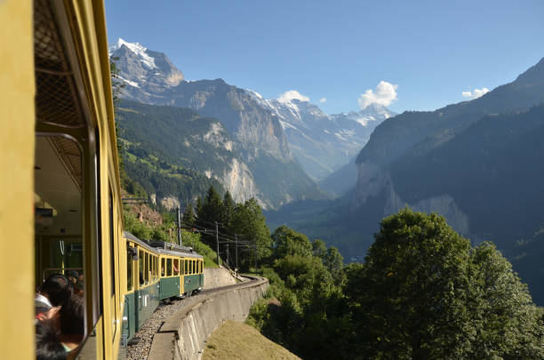 istock Visitor taking train up to Jungfraujoch, Switzerland 1193280615