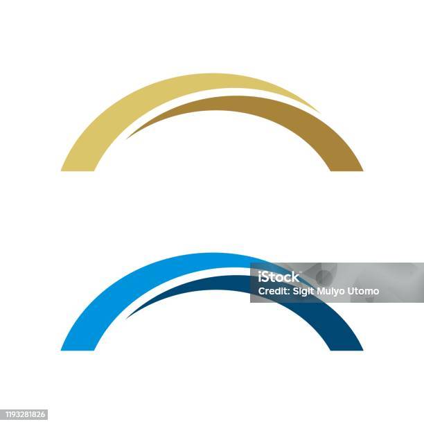 Abstract Bridge Vector Logo Template Illustration Design Vector Eps 10 Stock Illustration - Download Image Now