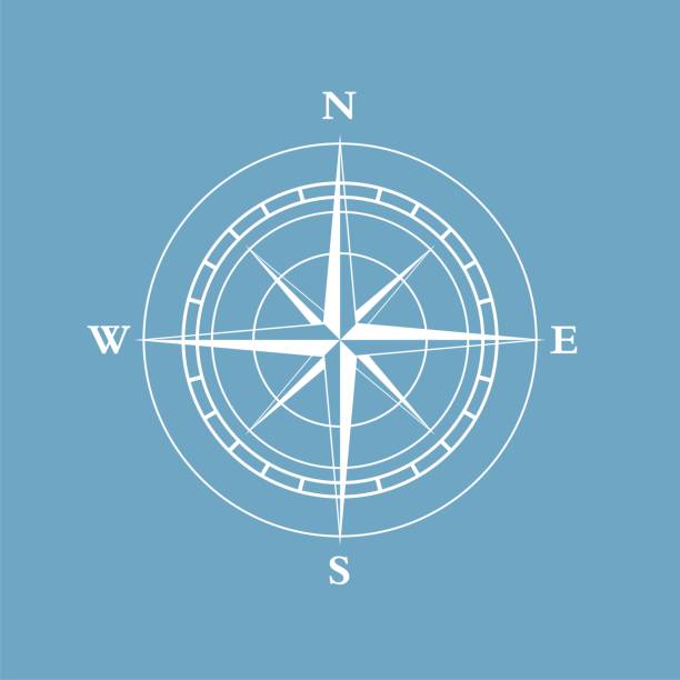 나침반 장미 벡터 로고 템플릿 일러스트 디자인 벡터 eps 10. - vector design compass direction stock illustrations