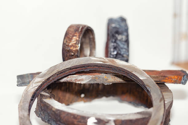 istock Mechanical cut out defective welds 1193286187