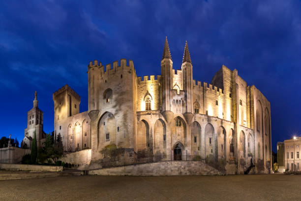 istock Night Avignon, France 1193286407
