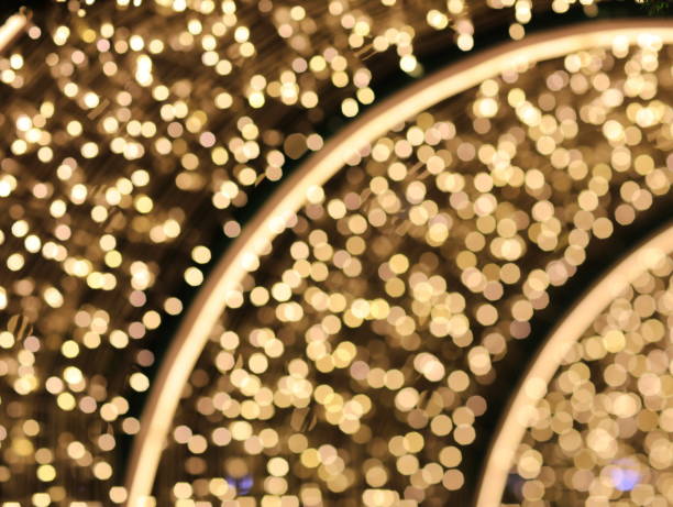 istock Festive background with light spots and bokeh multicolor 1193292254