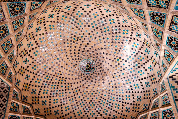 istock Beautiful Ornamental Ceiling in Iranian Architecture 1193293160