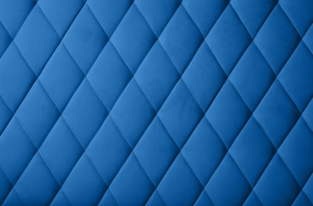 blaue lederpolster hintergrund textur - leather headboard stock-fotos und bilder