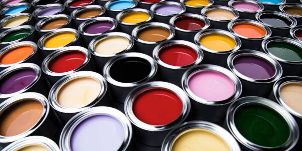 istock Background from multi color cans of paint 1193297532