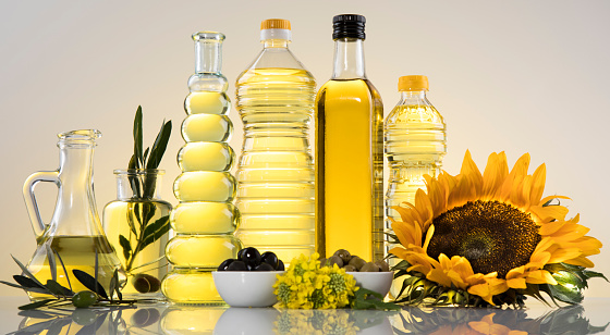 Productos de cocina y aceite alimentario, aceituna virgen extra, semilla de girasol, aceite de colza photo