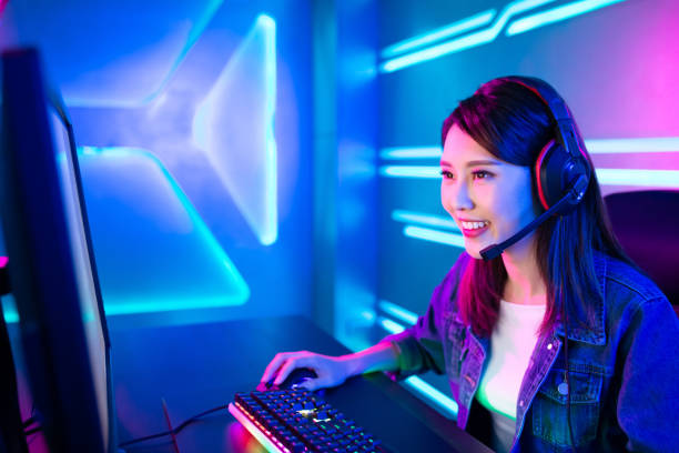 istock Young Asian cyber sport gamer 1193297717