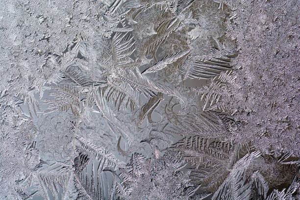 istock Winter cold morning window frost 1193298991
