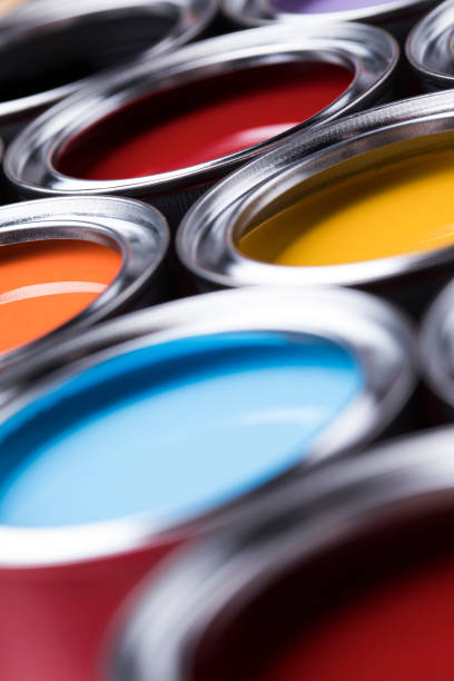 istock Paint cans color palette and Rainbow colors 1193300450