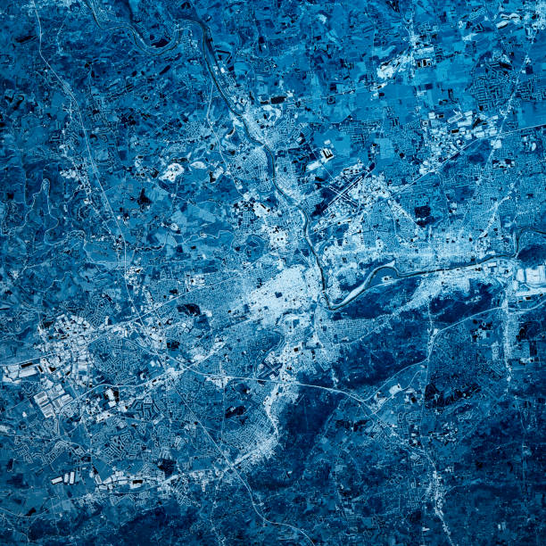 istock Allentown Pennsylvania 3D Render Map Blue Top View Nov 2019 1193301992