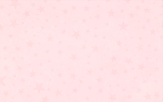 Grunge effect faded look baby pink colored background. Subtle pattern of stars in darker shade all over on light pink background. Simple, pure, celebratory Xmas theme wallpaper. Apt for backgrounds or templates related to Xmas, Valentine's Day, weddings, marriages, Anniversary,  25th December and 14th February.
