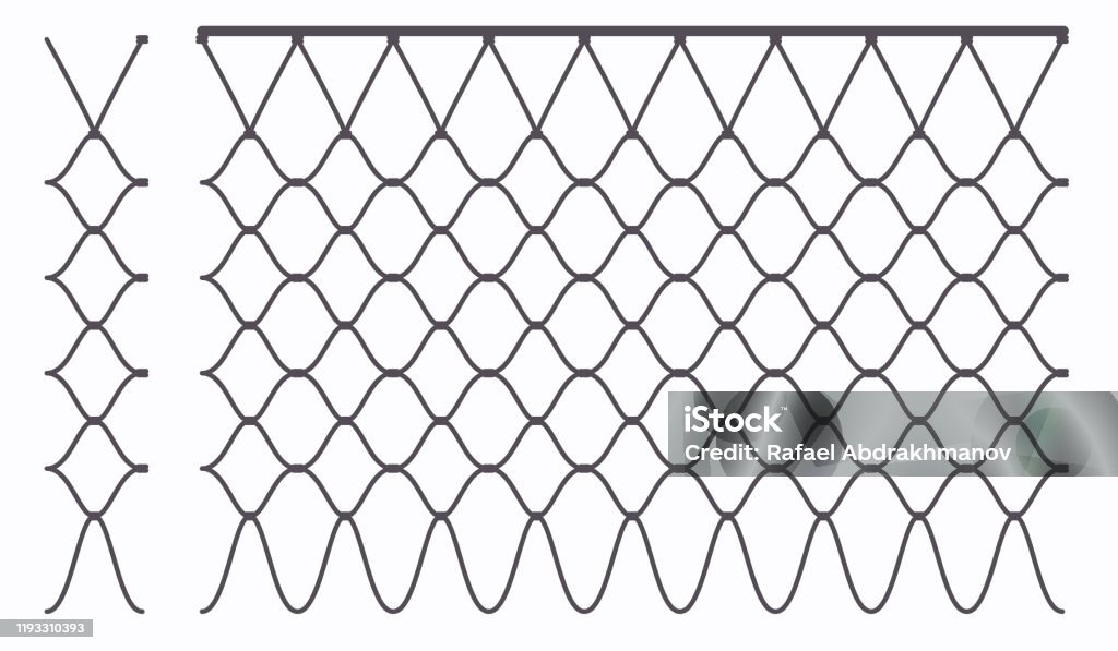 Basketball Hoop Ring Outline Net Seamless Pattern Grid Web Links With  Garters Abstract Vector Illustration Metal Chain Texture Stock Illustration  - Download Image Now - iStock