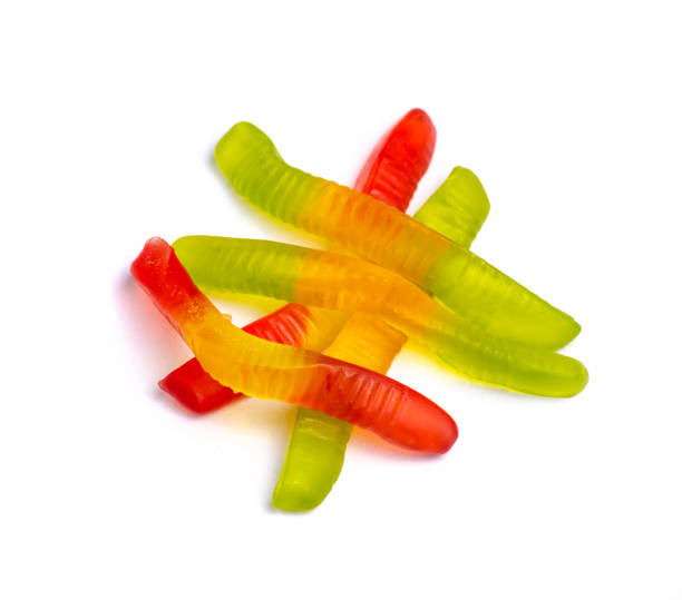 istock Jelly worms or snakes candies 1193312445