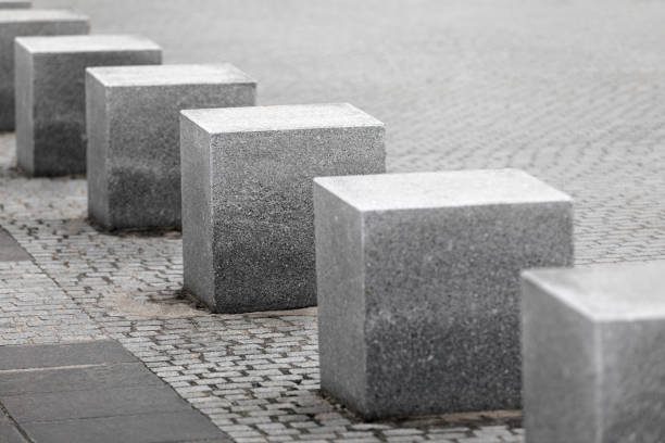 Stone blocks on the city square. This file is cleaned and retouched.