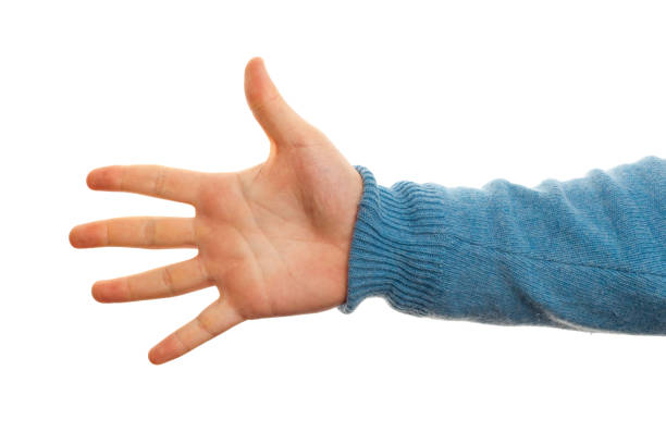 istock Close-Up Of Hand Against White Background 1193328073