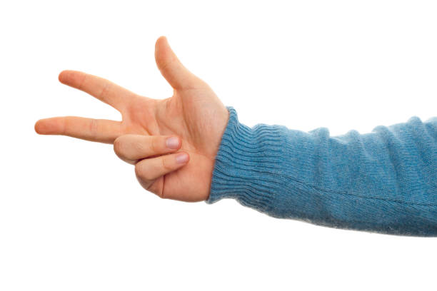 istock Close-Up Of Hand Against White Background 1193328089