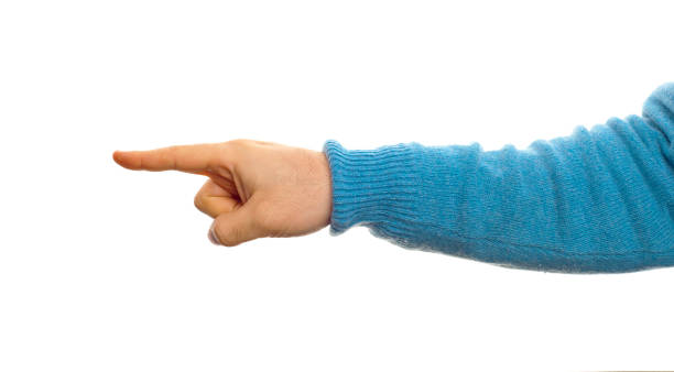 istock Close-Up Of Hand Gesturing Against White Background 1193328132