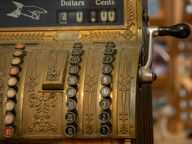 istock Vintage cash register 1193338165