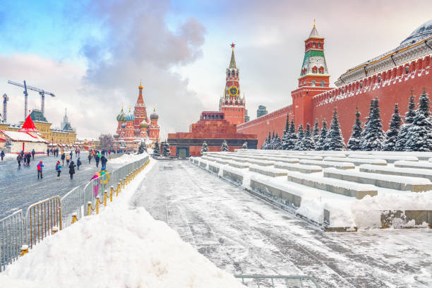 istock Red square in Moscow at winter 1193339960