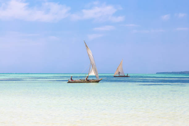 istock dhow boats in clear ocean water 1193347122