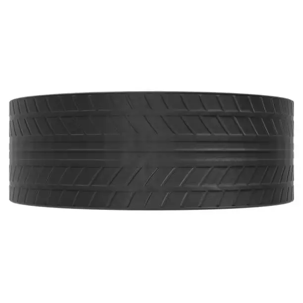 3D rendering illustration of a generic car tire