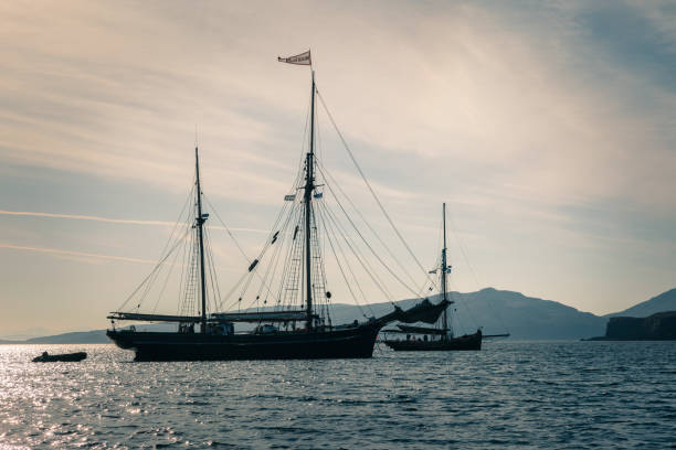 istock Two Gaff Rigged boats 1193351794