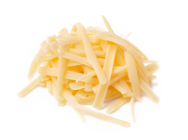 istock Grated cheese isolated on white background. Slices cheese. 1193354837