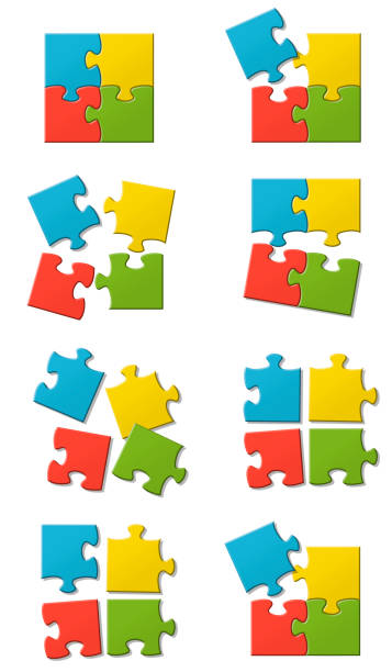 istock Jigsaw puzzle pieces on a pure white background 1193357781