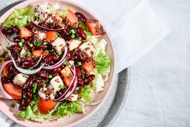 istock Salad with quinoa, chicken and vegetables. 1193361897
