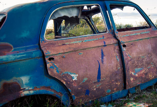 istock door of an abandon car 1193368771
