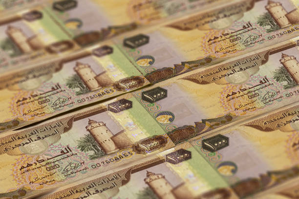 istock 1000 United Arab Emirates Dirhams banknotes background 1193370152