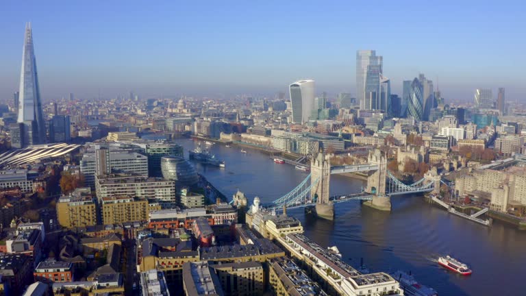 Beautiful view of the Tower Bridge in London, UK. Amazing symbol of England.