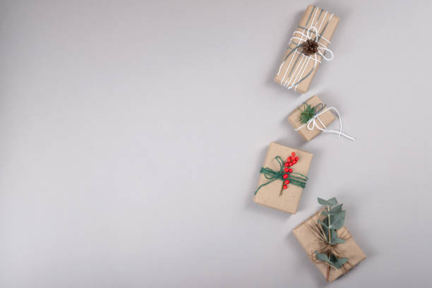 istock Zero waste and natural packing for presents. 1193377624