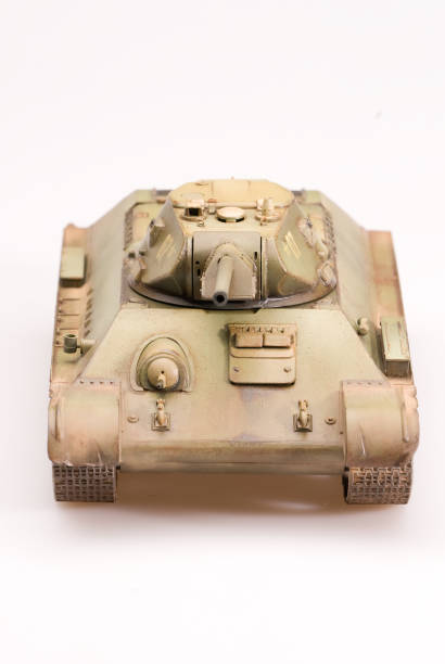 istock Model of soviet old T-34 tank 1193379022