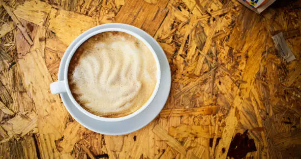 Photo of Cappuccino & Breakfast in a coffee shop at Lido di Jesolo in the morning