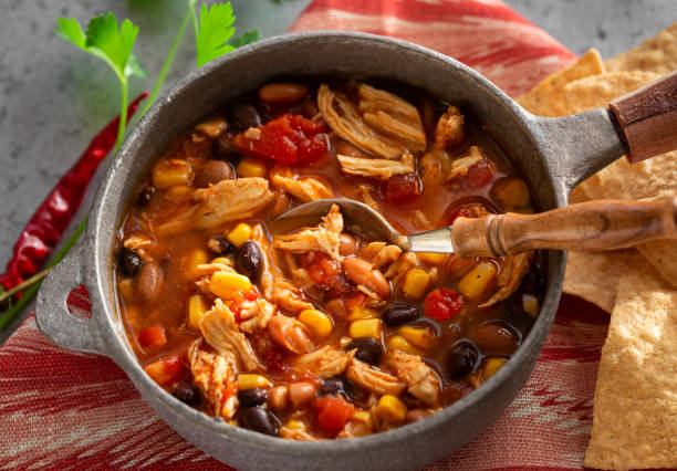 istock Wholesome Chicken Taco Soup 1193388193