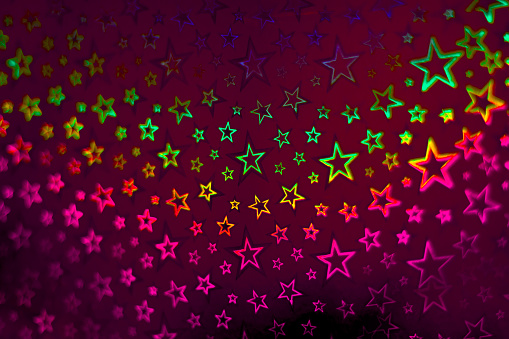 Colorful stars on background
