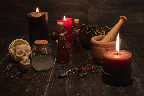 istock potion of natural herbs for black magic 1193392525