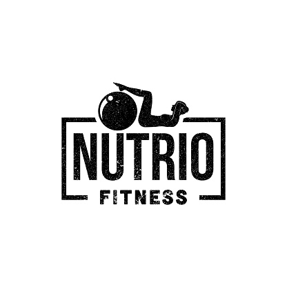 Nutrition Fitness  designs, rustic  template, fitness center  vector