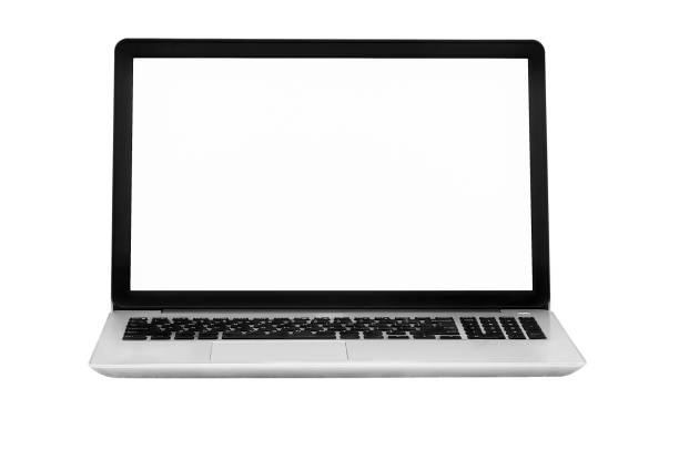 istock Laptop isolated on the white background with clipping path 1193410916