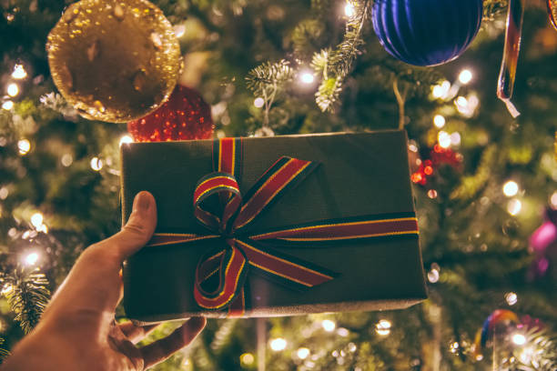 istock Christmas Tree at A Cozy Home 1193412763