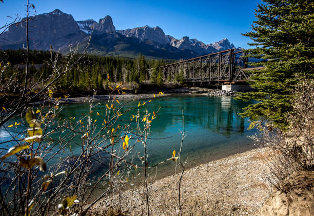 istock Bridge Rocky Mountains By the Lake 1193413556