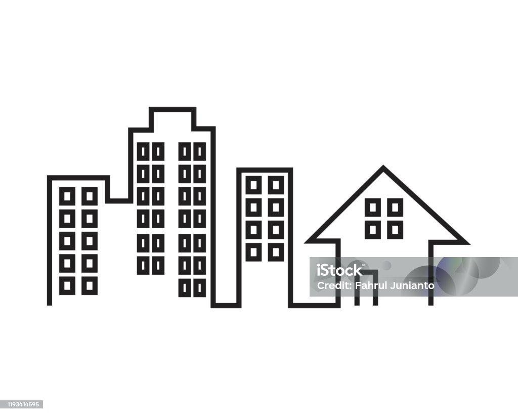 Building Compound Vector Building Construction Vector Template Stock Illustration - Download ...
