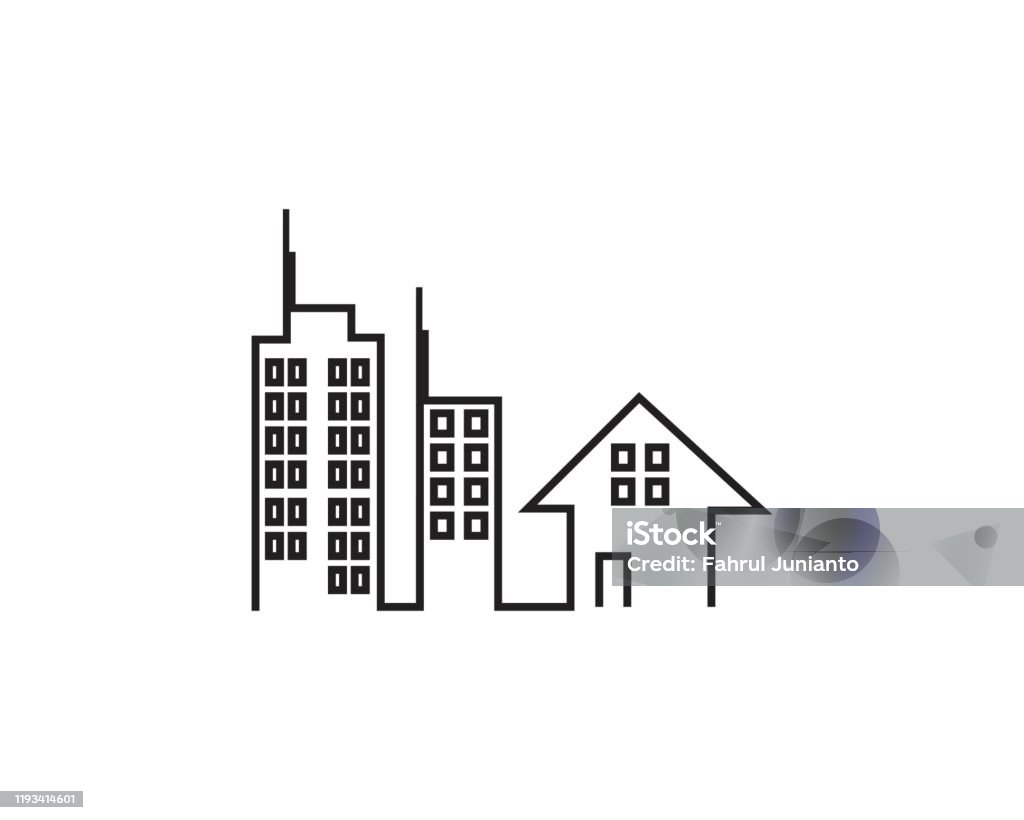 Building Construction Vector Template Stock Illustration - Download ...