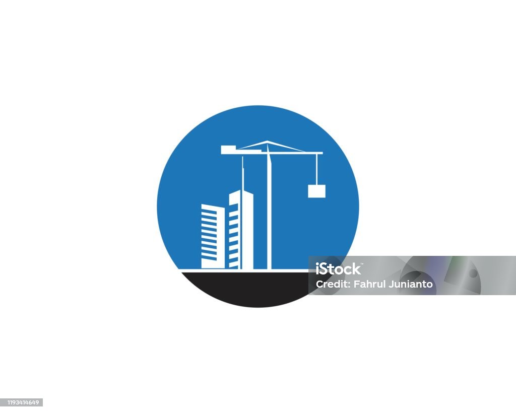 Simple Construction Vector Building Construction Vector Template Stock Illustration - Download ...