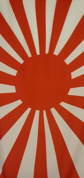 Rising Sun Flag Of Japan Stock Photo - Download Image Now - Japan